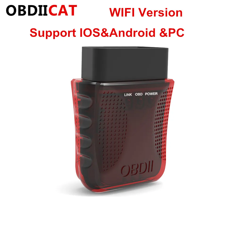 OBDIICAT-V17 WIFI Elm327  V1.5 Wifi Version For IOS Android And Windows PC OBD2 Auto Diagnostic Scan Tool OBDII Code Scanner