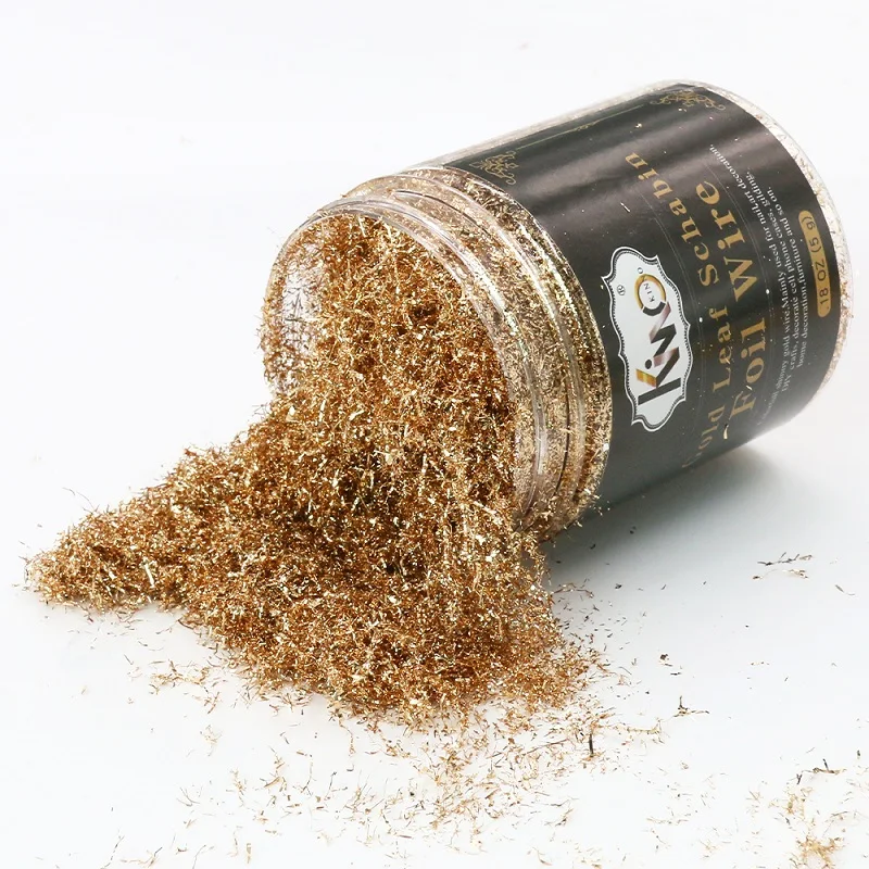 Золотая фольгированная бумага цвета шампанского листы золотого листа хлопья для