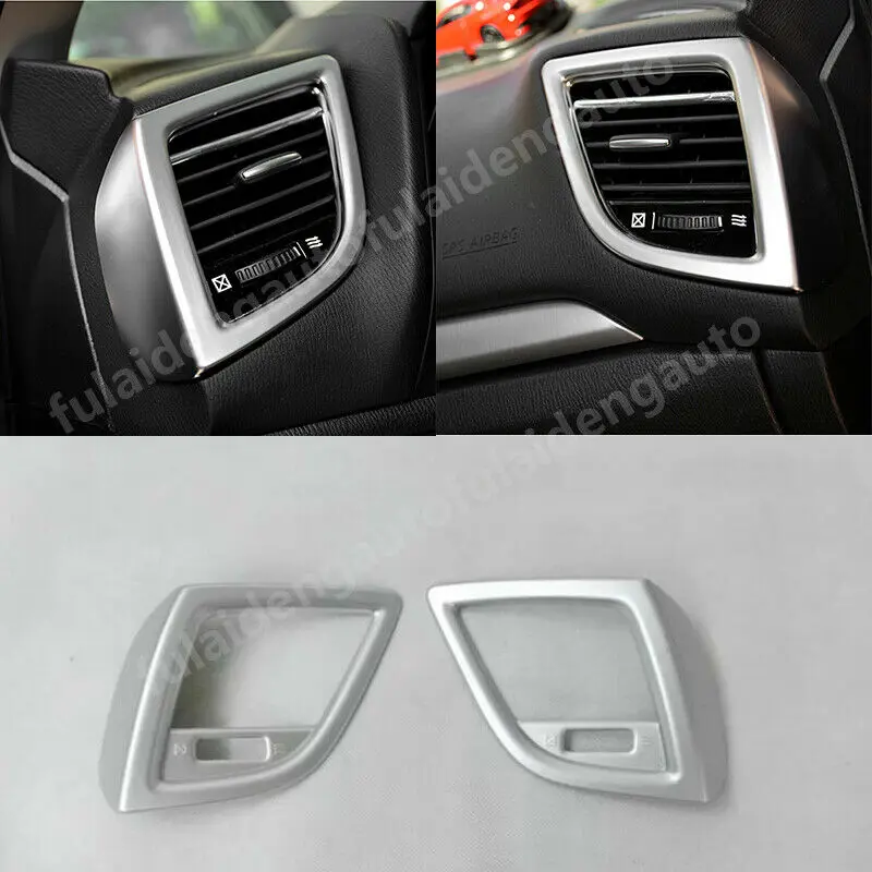 

Fits For Mazda 3 Axela 2017-2018 ABS Interior Front Air Condition Vent Outlet Cover Trim Moulding Car Accessories 2PCS