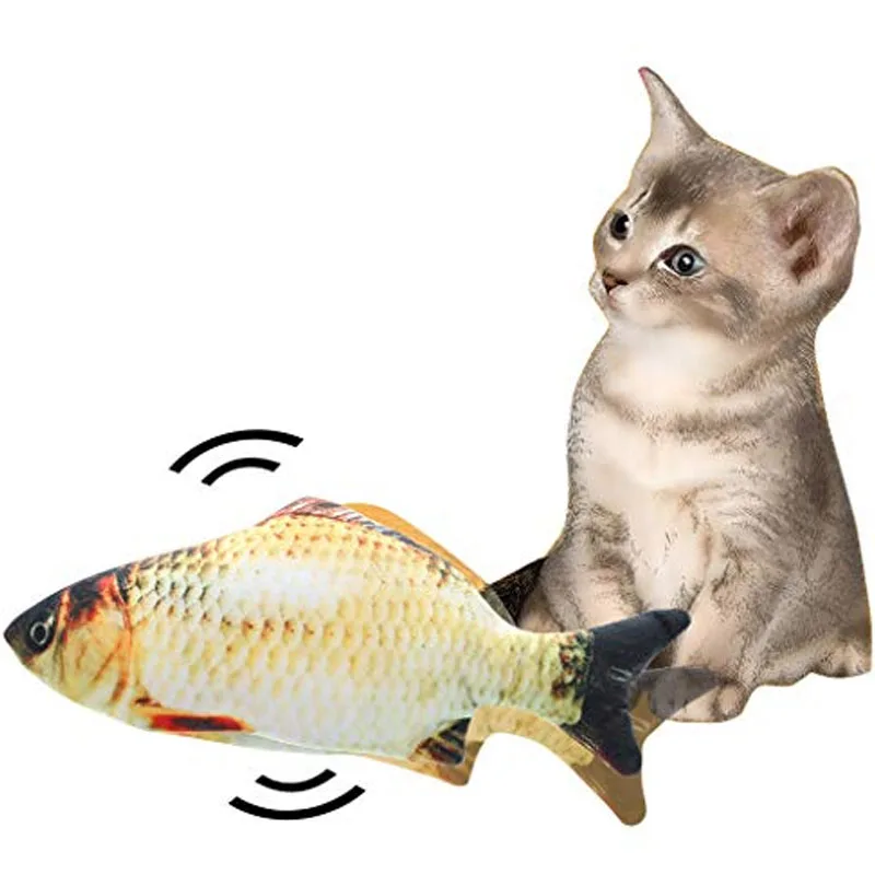 

Realistic Plush Simulation Electric Doll Fish Dancing Moving Fish Funny Interactive Pets Toys USB Charging Gift Pets Chewing Toy