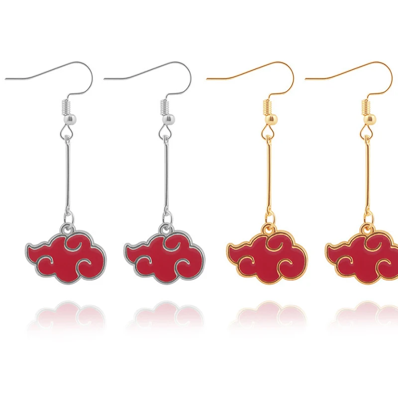 Серьги-подвески в стиле аниме Ninja для косплея Orochimaru с логотипом Konoha Kunai Shuriken