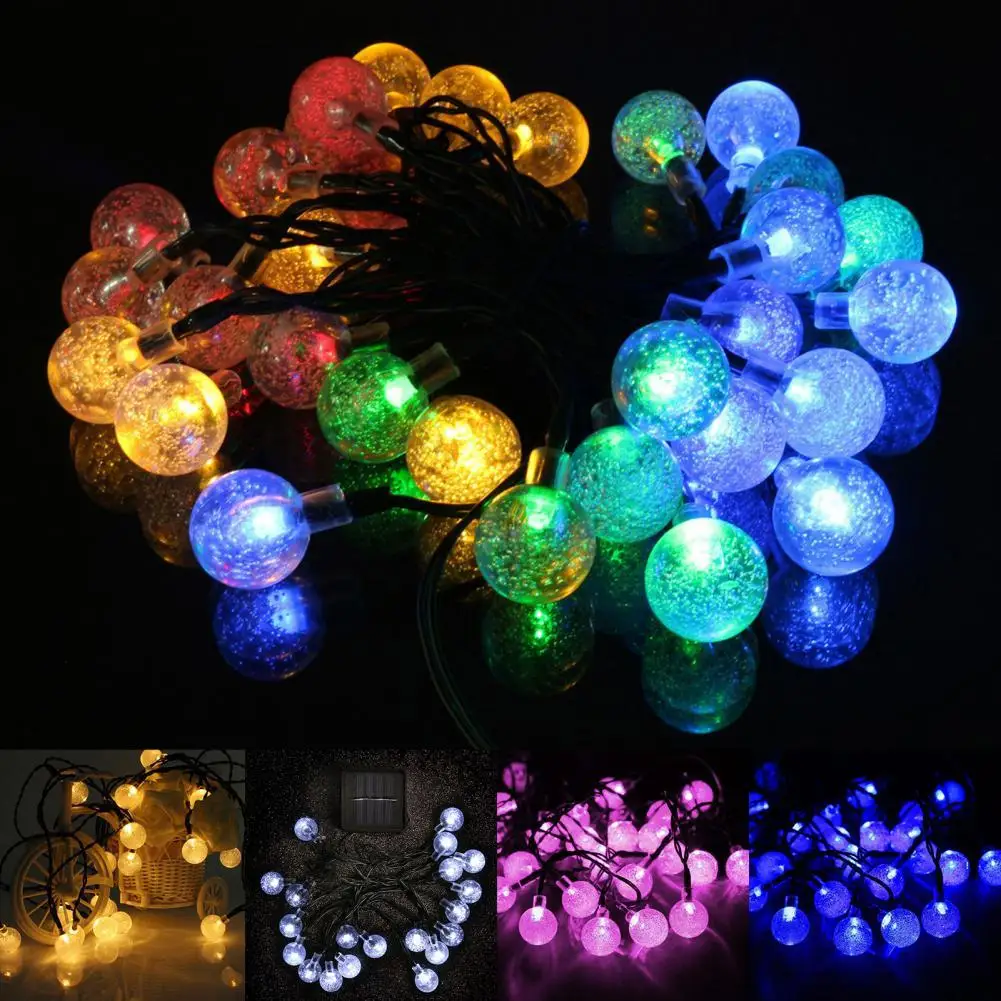 

Solar String Light Decorative Wear-resistant Easy Installation Waterproof Solar Powered Lights for Outdoor