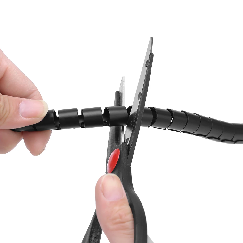 Гибкая спиральная трубка Кабельный органайзер пылезащитный провод обертывание