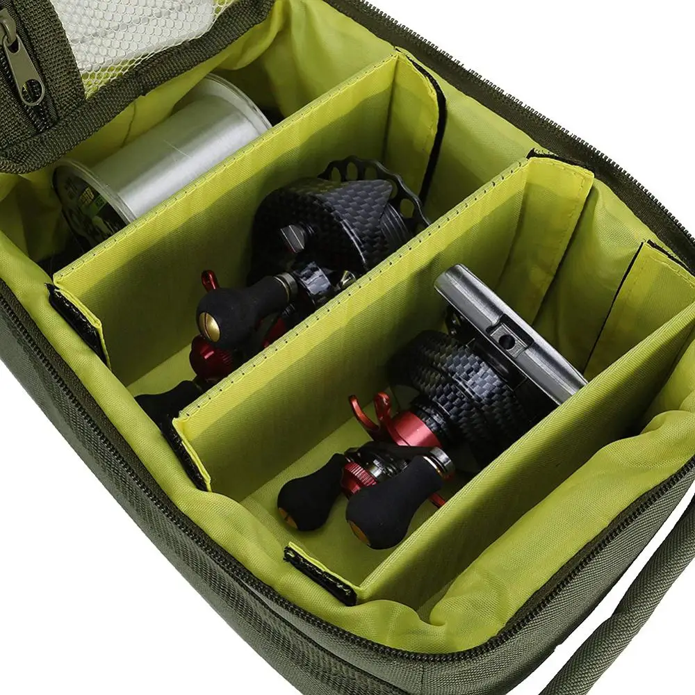 40%HOTPortable Outdoor Fishing Reel Line Lure Gear Bag Carry Storage Tackle Tool Pouch | Спорт и развлечения