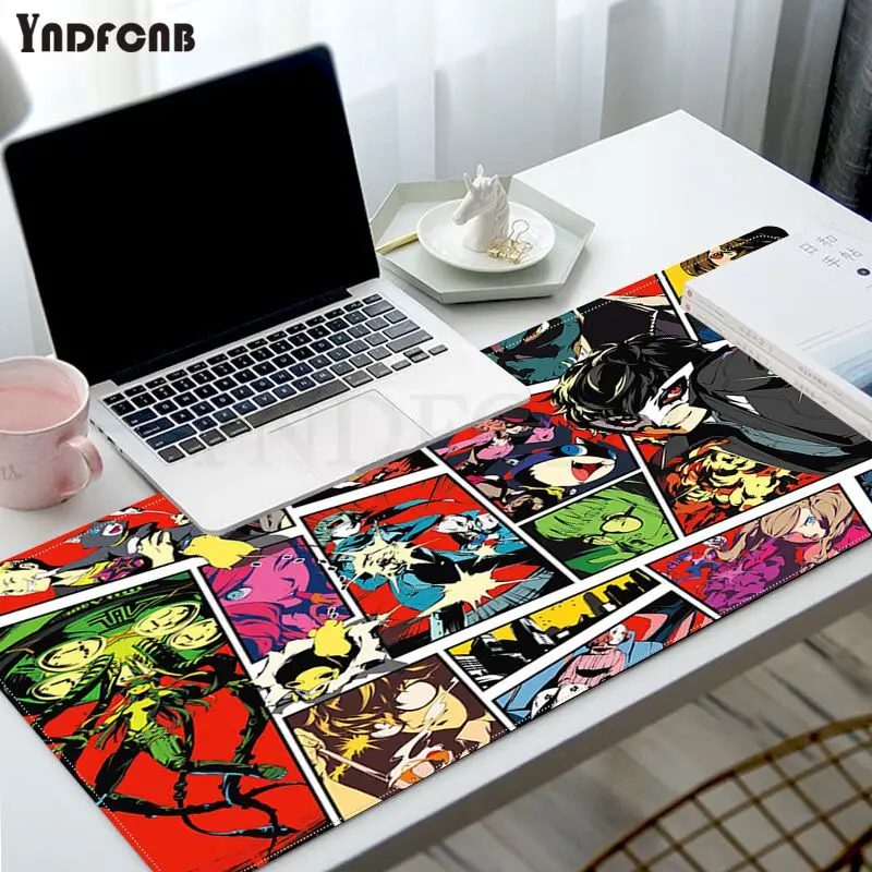 

YNDFCNB Persona 5 New Design Natural Rubber Gaming mousepad Desk Mat Size for for Cs Go LOL Game Player PC Computer Laptop
