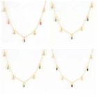 Ожерелье BOAKO из стерлингового серебра 925 пробы с цветным цирконием, ювелирные изделия, ожерелья, Женская цепочка, чокер, женские ожерелья с кубическим цирконием