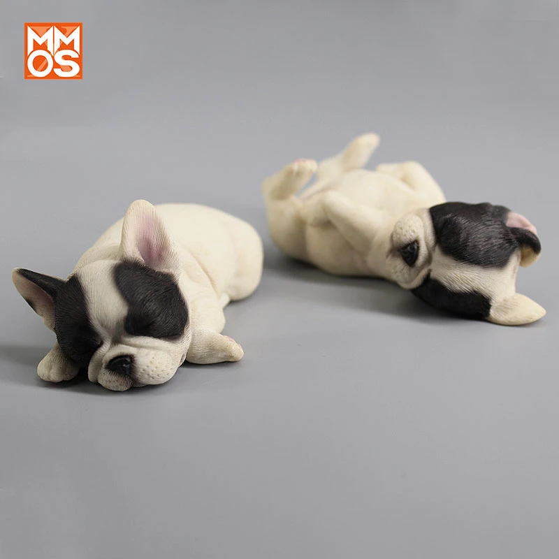 XMMOS 2 шт. спящий Французский бульдог фигурка собаки модель животного игрушки