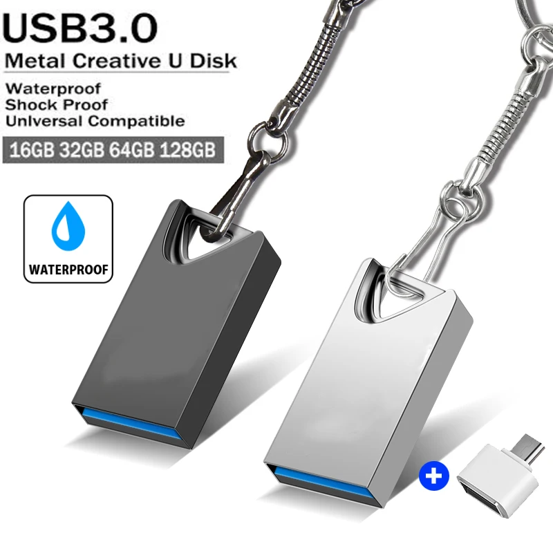 Cle USB 3 0 флеш-накопитель 128 ГБ 1Гб ТБ 512 256 с поддержкой технологии OTG флэш-диск