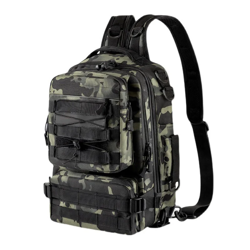 

Водонепроницаемые нейлоновые сумки для рыболовных снастей, уличный тактический рюкзак для альпинизма, спортивный нагрудной рюкзак на плеч...