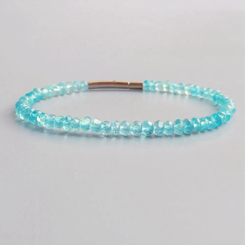 

Lii Ji Natural Amethysts Tourmalines Garnet Apatites Larimar Moonstone Green Garnet Bracelet For Women Jewelry