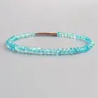 Lii Ji натуральный аметист турмалиновый гранат Апатит Ларимар лунный камень зеленый гранат браслет для женщин ювелирные изделия