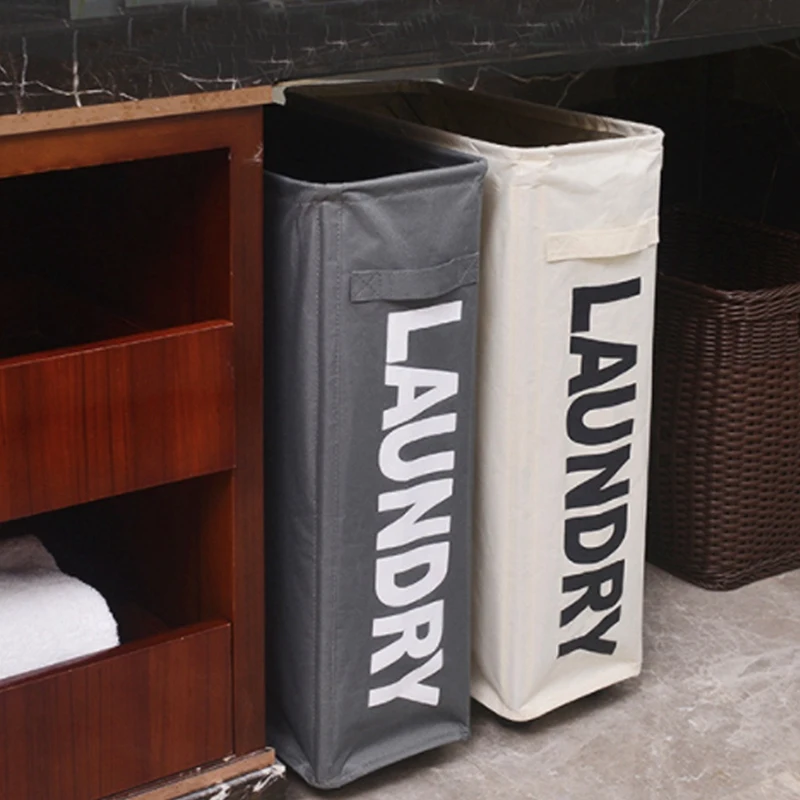 Оксфордская корзина для белья с колесами многофункциональная угловая тонкая