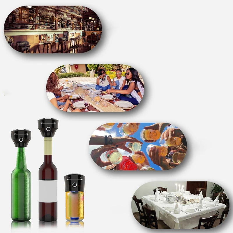 

Portable Beer Foamer Dispenser Wine Decanter Foam Maker Bubbler Battery Powered