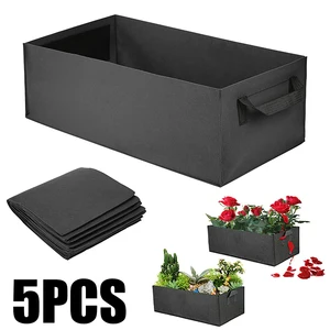 5 шт многоразовые нетканые мешки для выращивания растений, садовый растительный томатный картофельный горшок, садоводство высадка, мешки 50x30x20cm