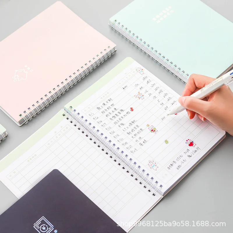 Бухгалтерия семья финансы Ноутбук маленький ленивый наличные журнал