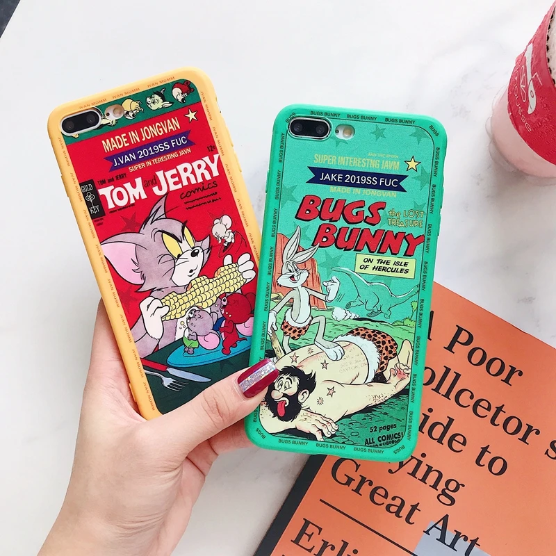 Прекрасный с принтом в виде персонажей из мультфильма для Iphone XS Max чехол кошка и