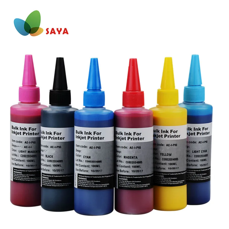 Специализированные пигментные чернила для Epson R230 T50 R270/1390 100 мл в бутылке можно