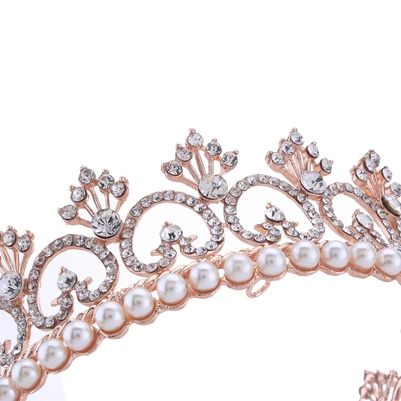 Корона головная повязка прозрачный кристалл павлин короны невесты стразы тиара