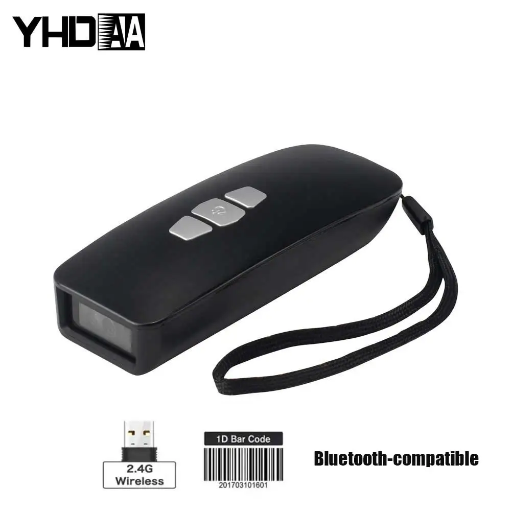 Беспроводной сканер штрих-кодов 1D CCD мини-считыватель кодов памяти аккумулятора
