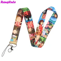 ransitute anime cartoon lanyard for key id card mobile phone belt diy neckband multifunctional fashion lanyard badge holder r764