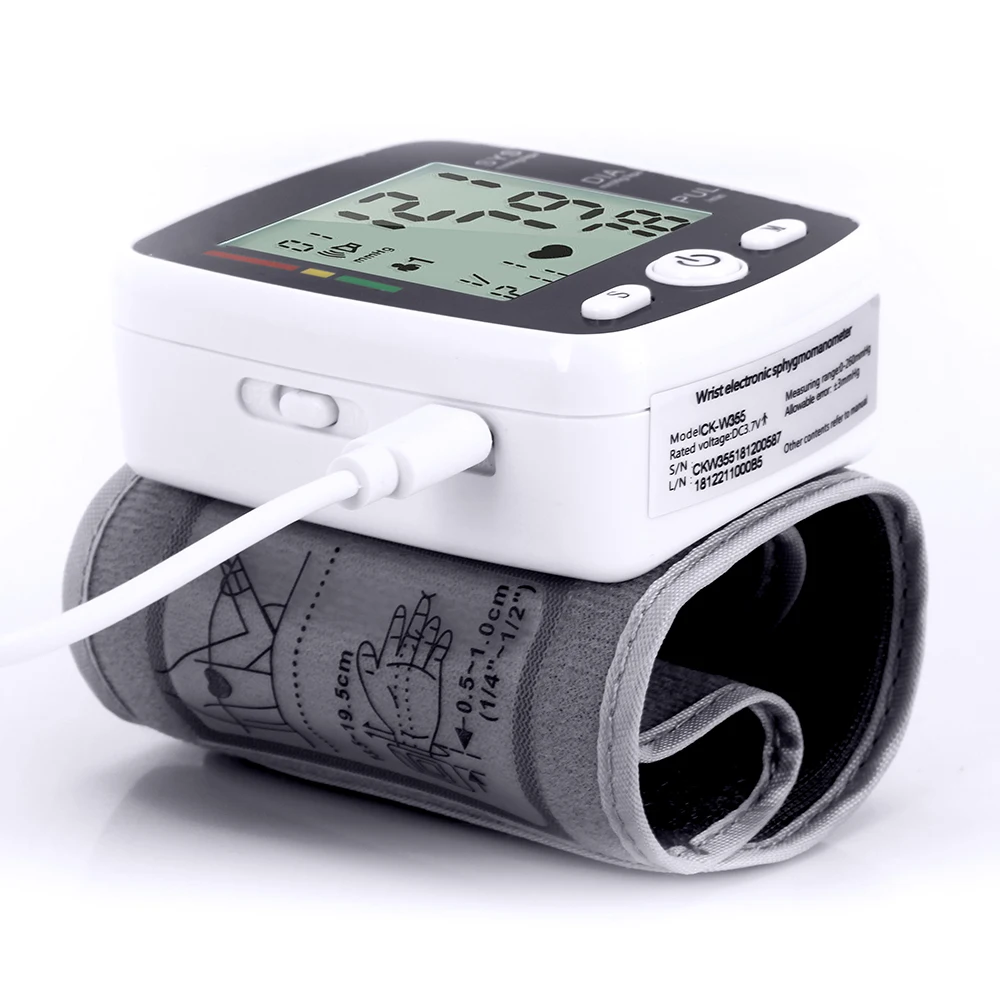 JOYLOVE Automatic Voice Wrist Digital Blood Pressure Monitor Tonometer Meter USB Charge Germany Chip LCD Display | Инструменты