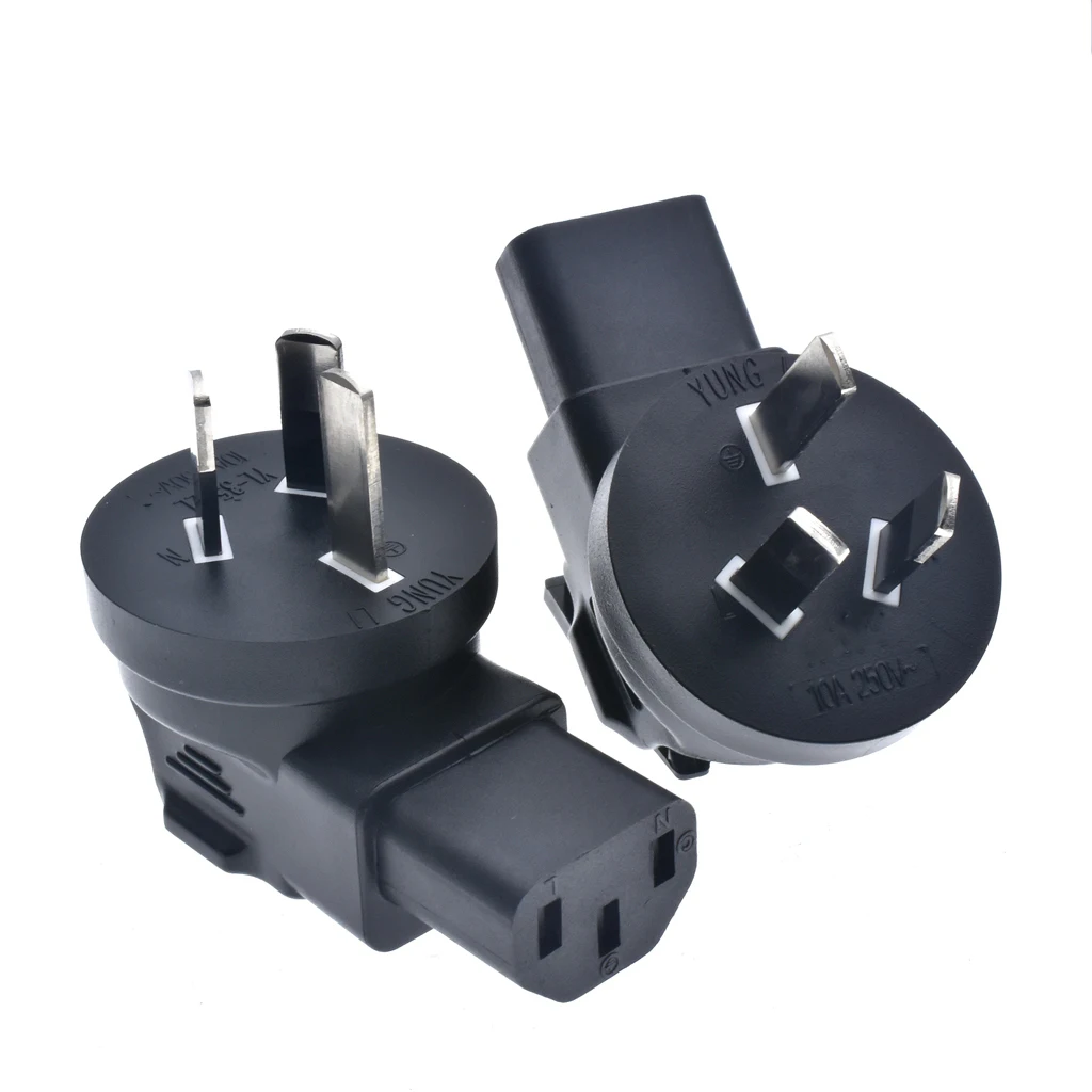 Australia To C13 Plug Adapter 10A250V Type I AUS 3 Pins To IEC Conversion Plug For PDU UPS Cabinet Computer Laptop Power Supply*