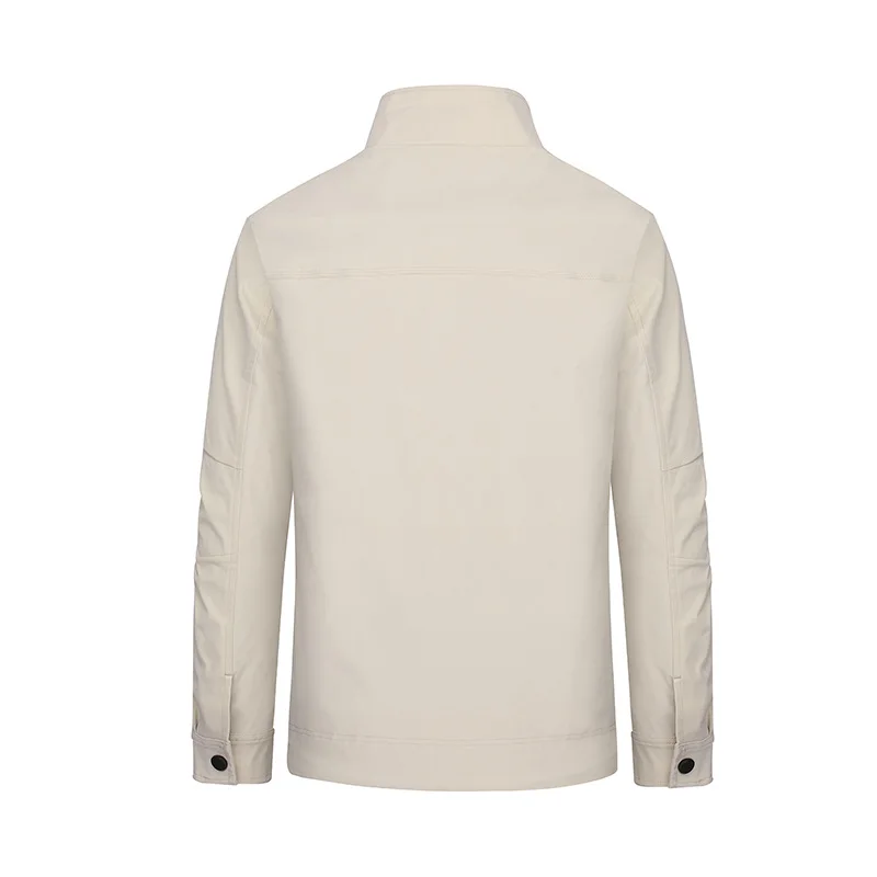 

E-BAIHUI Men's tooling jacket men's fashion embroidery stand collar jacket new simple Japanese Style Coat L475
