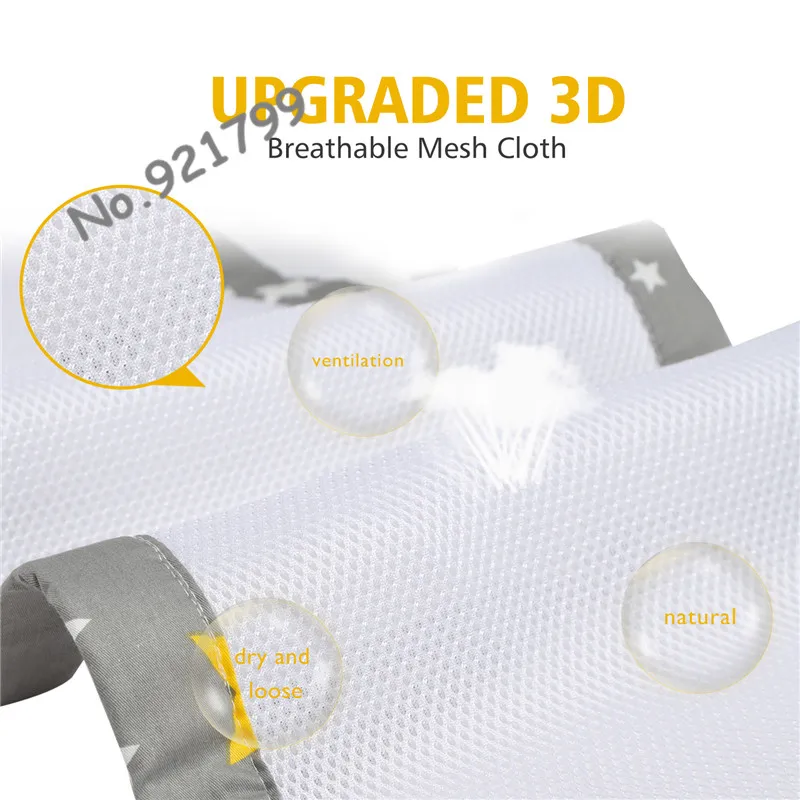 Mini Breathable Crib Bumper for Baby Care Classic Mesh Cot Liner Unisex Toddler Safe Bumpers | Мать и ребенок