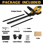 Бесщеточный резак для живой изгороди, садовый инструмент с вращающейся ручкой, Двойное действие, 18 в, батарея