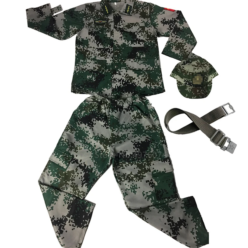 Уличная тактическая детская Военная Униформа спецназа камуфляжный мужской