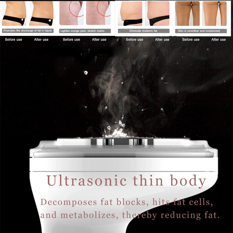 Портативный RF кавитационный ультразвуковой массажер для похудения тела Потеря