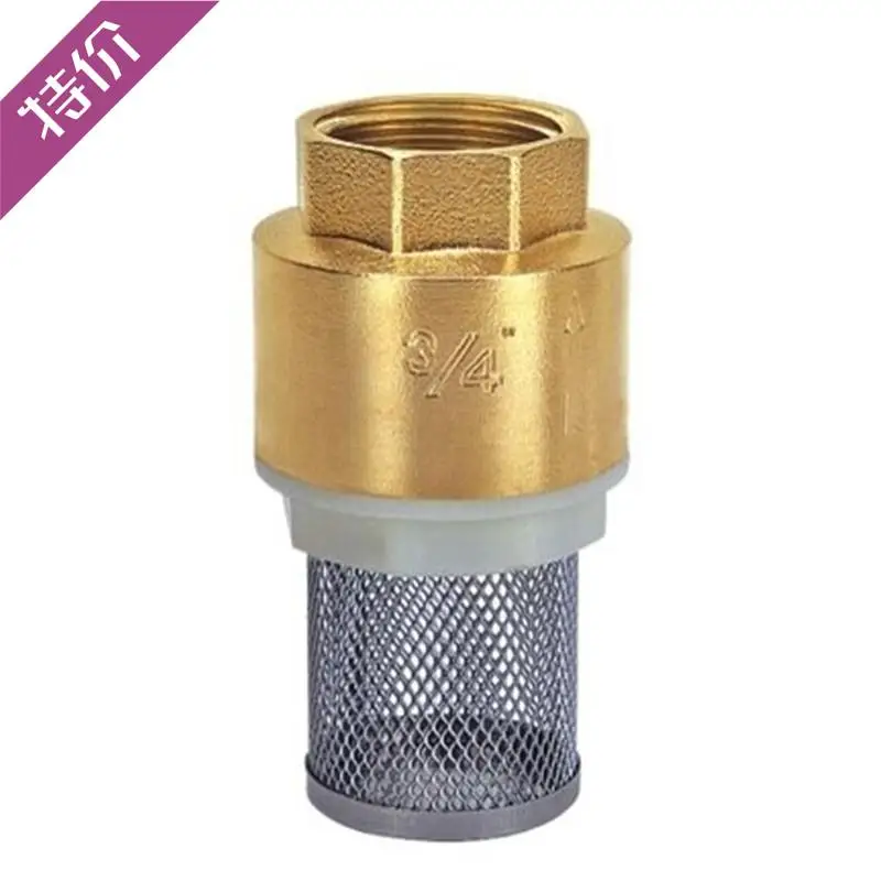 Всасывающий клапан из латуни 304 нержавеющей стали с сетчатым дном насос