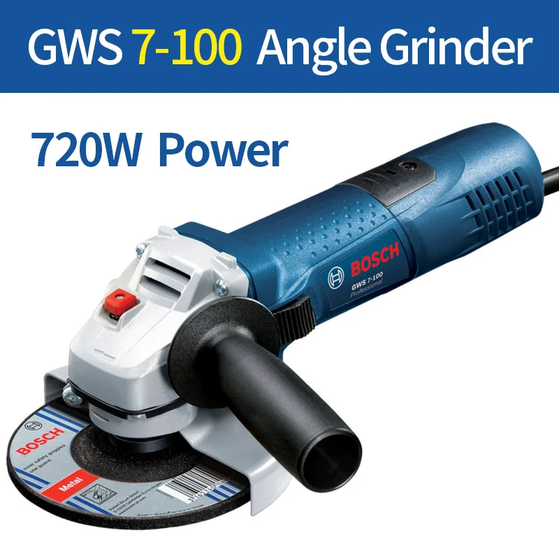 GWS 7-100 Bosch GWS Series Angle Grinder Metal Cutting Polishing Machine Upgrade New Metal Polishing Machine - Цвет: GWS 7-100