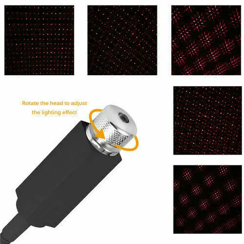 Plug and Play-автомобильный и домашний потолочный романтический USB-ночник вечерние