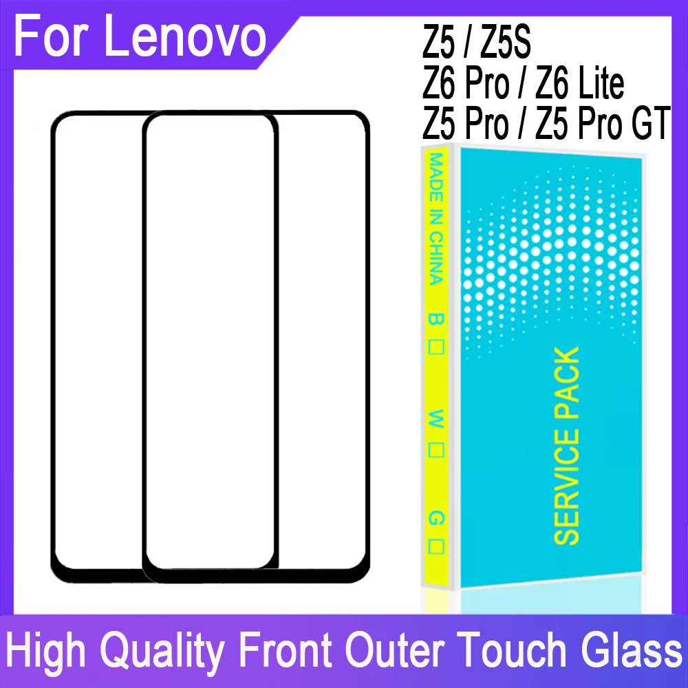 ЖК дисплей Переднее внешнее стекло для Lenovo Z5 Z5S Pro Z5Pro GT Панель переднее сенсорный