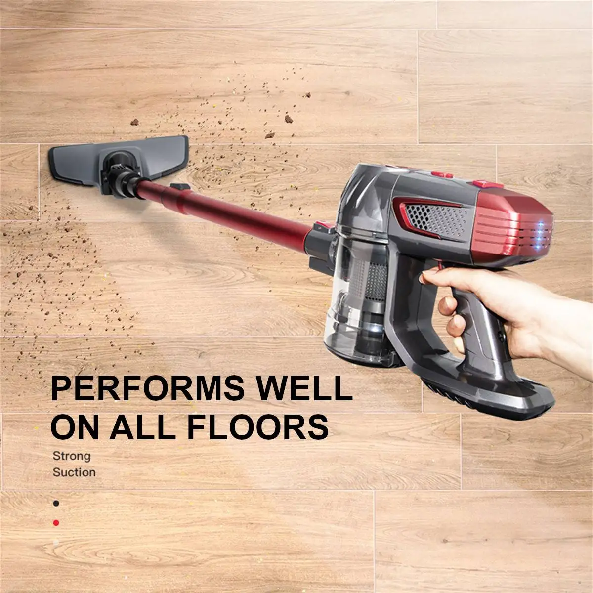 

12-in-1 Cordless Vacuum Cleaner 8Kpa 130W Brushless Motor Stick Vacume, Up to 40 Mins Runtime 2200mAh Rechargeable Battery