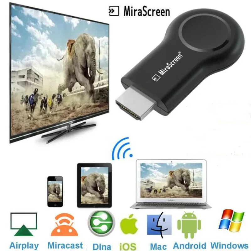 Новый беспроводной HDMI-совместимый ТВ-адаптер Wifi-дисплей адаптер Anycast Miracast DLNA AirPlay