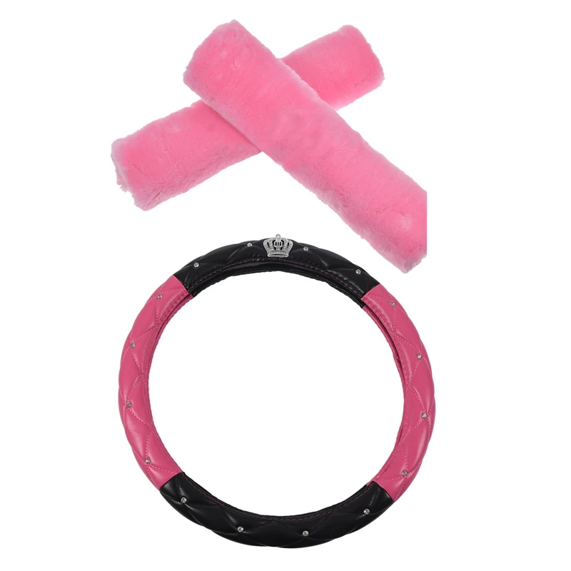 3 предмета в комплекте крышка: 1 шт. черный + красная роза из искусственной кожи