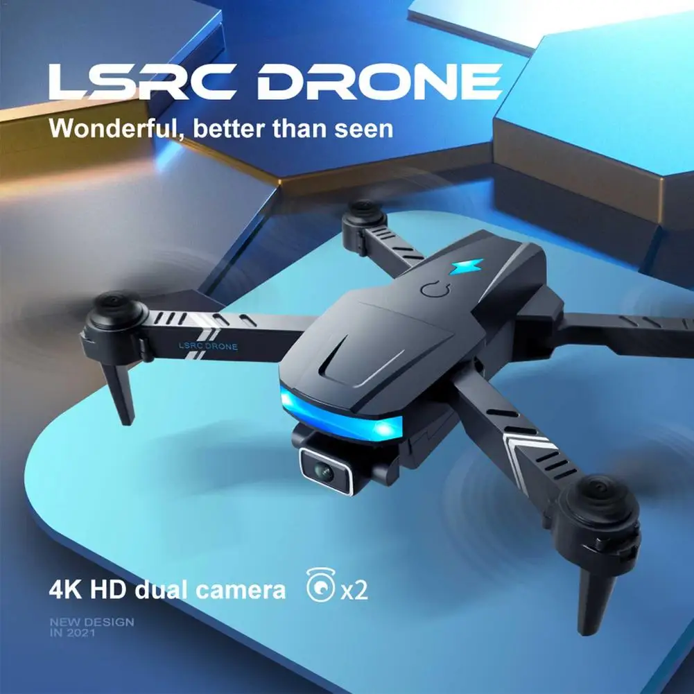 

WIFI Mini Four-Axis Drone HD LED One Key Operation Remote Control Quadcopter GPS Folding Helicopter Aircraft VR 3D Drones