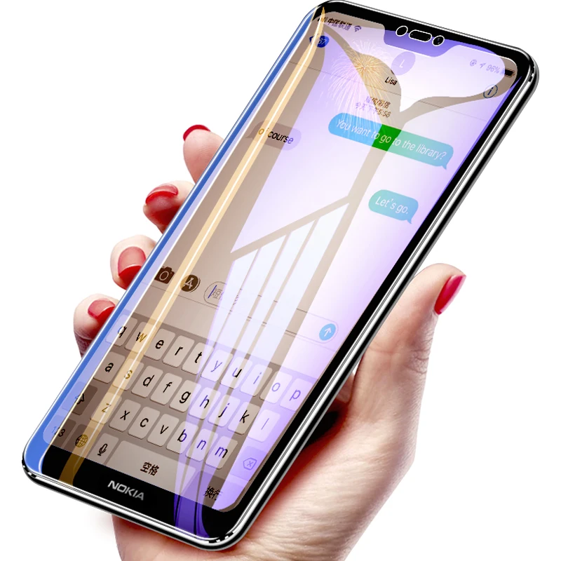 6D Curved Tempered Glass For Nokia 7.1 3.1 5.1  X6 Screen Protector Film For Nokia 6.1 Plus 6  9 8 3 5 6 Protective Film