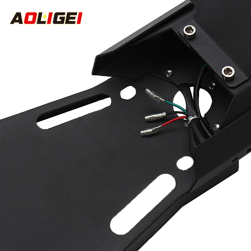 

Motorcycle Tail Mount License Plate Bracket Brake Rear Lamp Taillight for BMW R NINE T 2014-2019 R9T