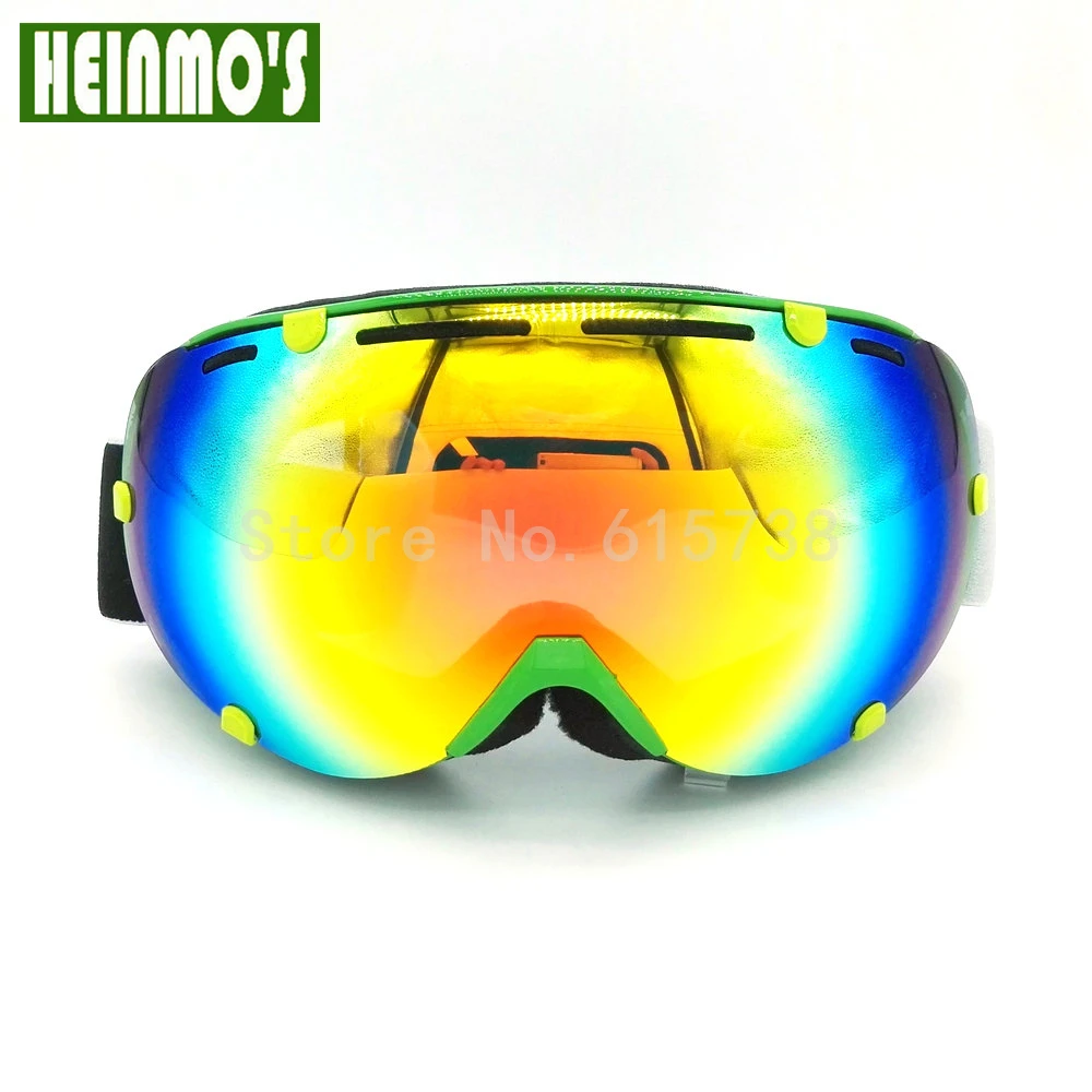 Лыжные очки snowboad для катания на лыжах скейтборде двойные линзы противотуманная