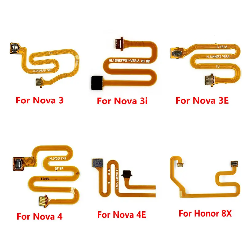 

Гибкий кабель с кнопкой Home, отпечатком пальца, для Huawei Nova 3, 3i, 4, 4E, 5, 5i Pro, P10, P20, P30 Lite