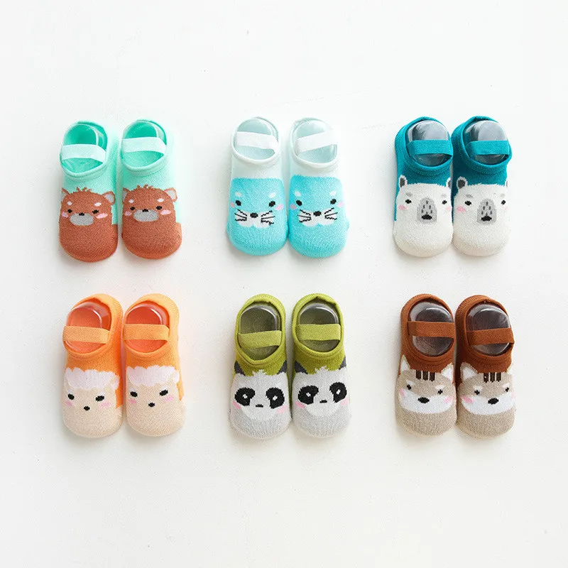 Lawadka Spring Autumn Newborn Baby Boy Girl Socks Cartoon Anti Slip Socks for Girls Casual Cotton Floor Kids Clothes Accessories