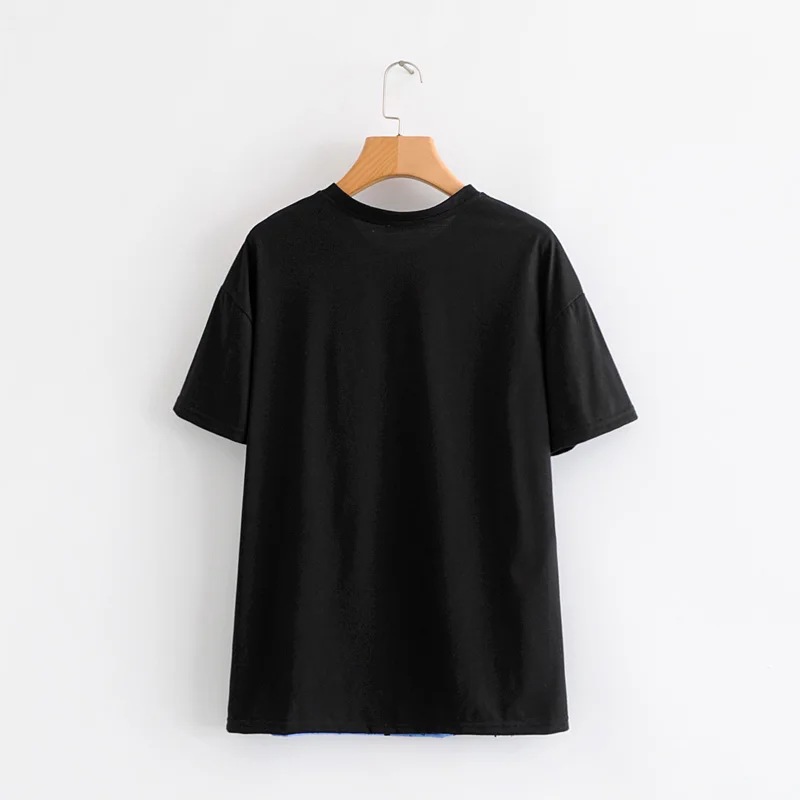 Женская футболка в английском стиле с рисунком Микки из мультфильма, женская короткая обычная футболка, женские топы, футболка для женщин