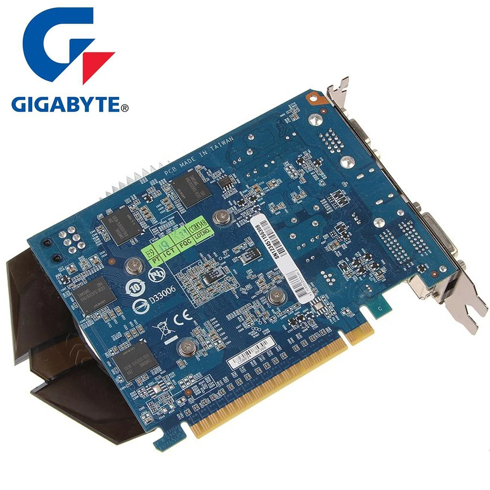 Видеокарты GIGABYTE GT 730 2 Гб D5 GV-N730D5-2GI видеокарта 64 бит GDDR5 для nVIDIA Geforce GT730 D5 HDMI Dvi б/у карты VGA