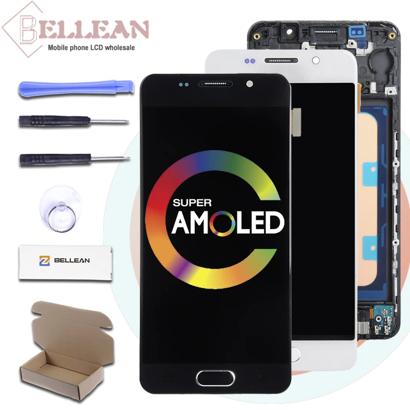 Акция Catteny A3 2016 дисплей для Samsung Galaxy A310 ЖК-дисплей с сенсорной панелью дигитайзер в