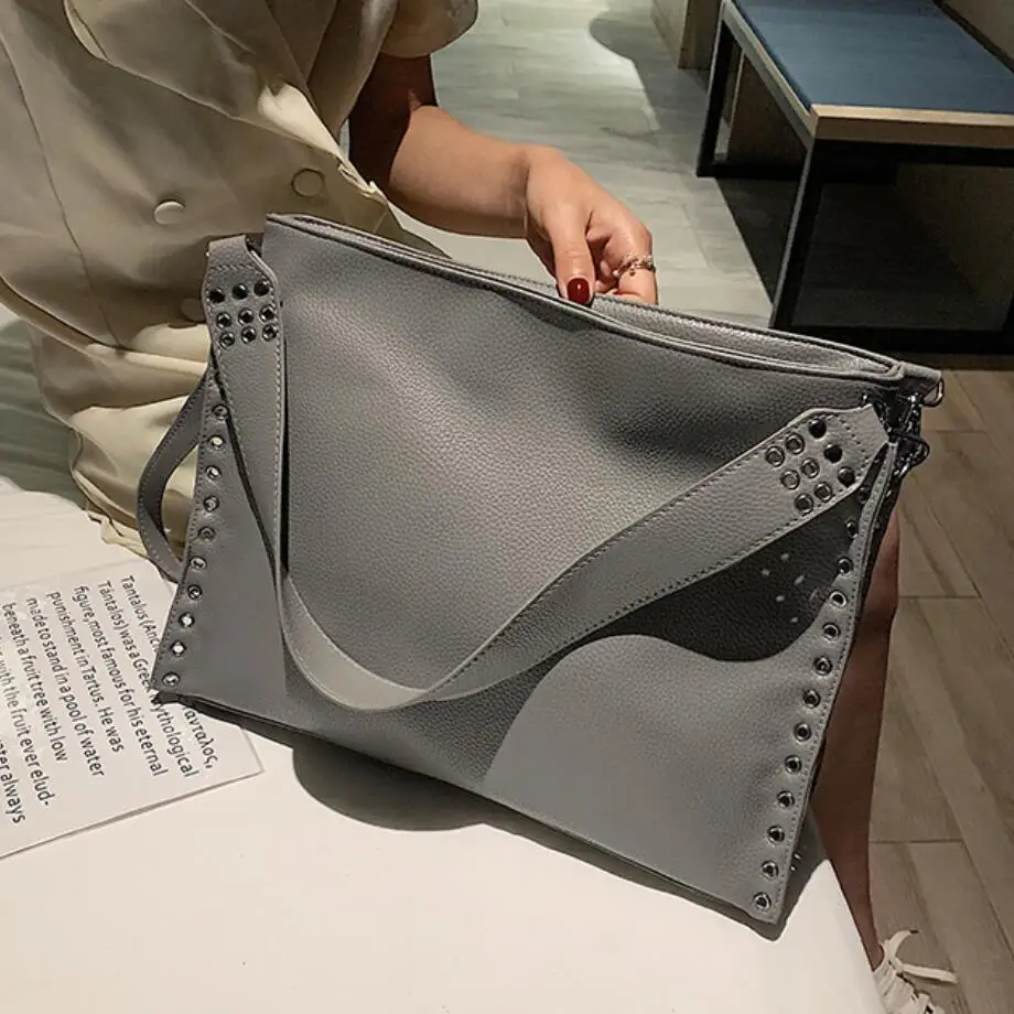 Винтаж Мода большая сумка тоут 2019 новинка из качественной мягкой кожи Для женщин