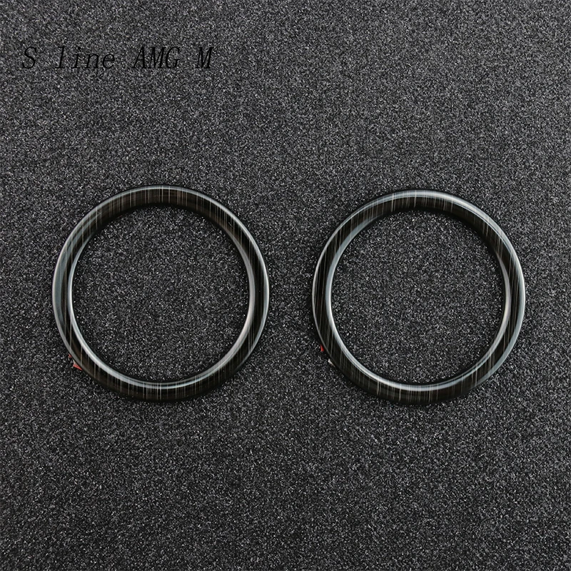 

Для Mercedes Benz GLK GLS ML GLE X166 W166 X204 Вентиляционные крышки кондиционера Наклейки из нержавеющей стали Черный Стайлинг автомобиля