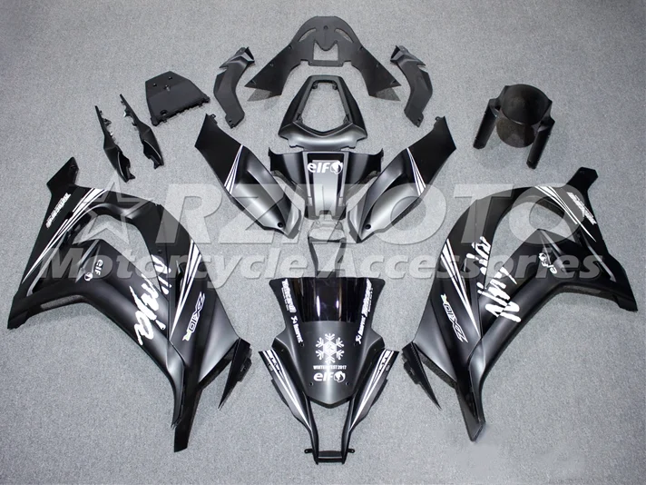 

Новый комплект обтекателей из АБС-пластика подходит для Kawasaki Ninja ZX-10R 2011 2012 2013 2014 2015 zx10r 11 12 13 14 15 Горячий матовый черный